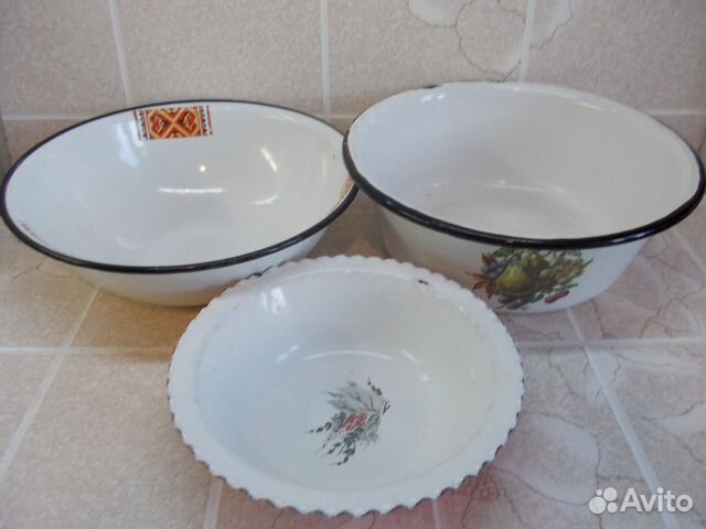 Миски эмалированные