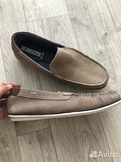 Мокасины из натуральной замши