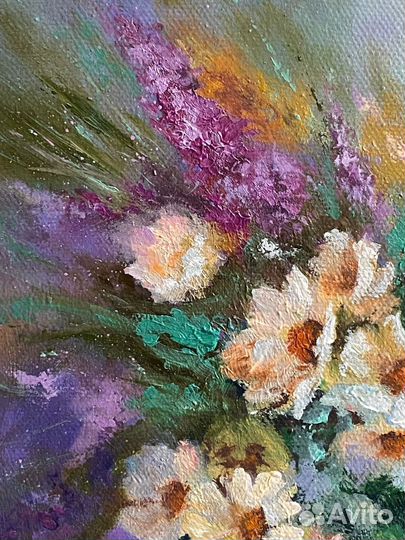 Картина маслом на холсте натюрморт 30х40см