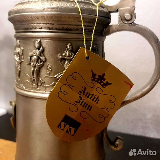 Роскошная антикварная пивная кружка 