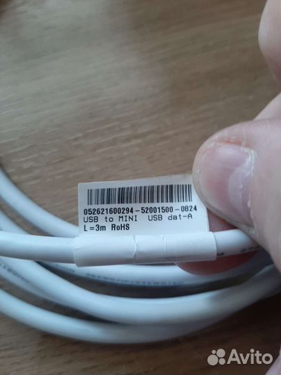 Кабель usb / mini-usb 3 метра