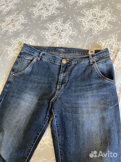 Джинсы мужские б/у, классические, прямые