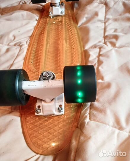 Пенниборд прозрачный колеса светятся Termit