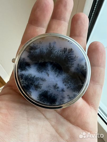 Моховой агат таблетницы