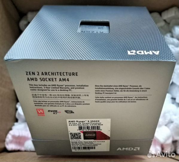 AMD Ryzen 9 3900X BOX новый