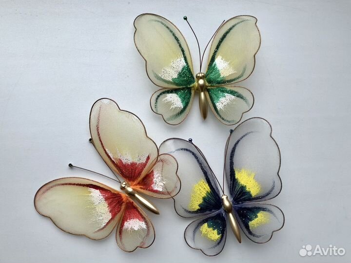 Декоративные бабочки для интерьера