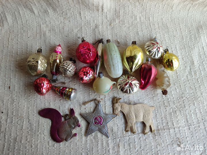 Елочные игрушки СССР одним лотом