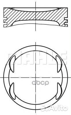 Поршень d79x1.2x1.5x2.5 STD Opel