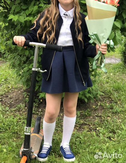 Школьный пиджак бомбер sky lake 140р