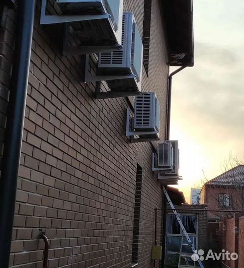 Установка кондиционера, закладка трасс, чистка