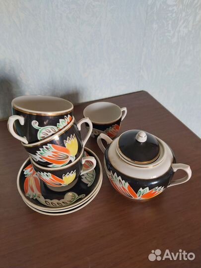 Чайный набор фарфор. Вербилки. СССР