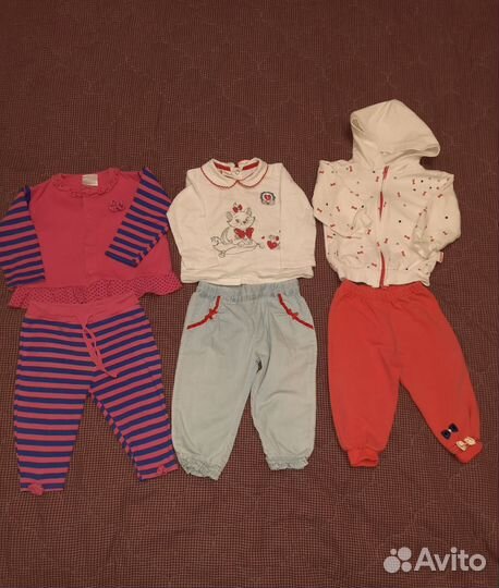 Детские вещи пакетом для девочки 12-24м