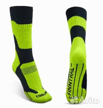 Термоноски finntrail coolmax lime 3 пары