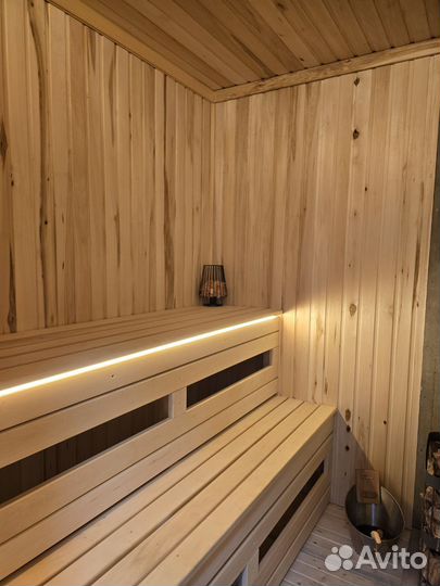 Баня на дровах с видом на море