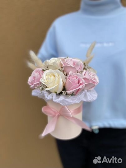 Розы из мыла