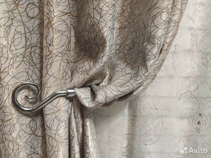 Шторы готовые, блэк-аут паутинка