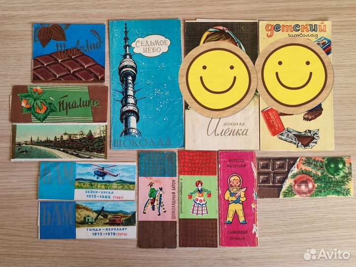 Обертки от шоколада СССР