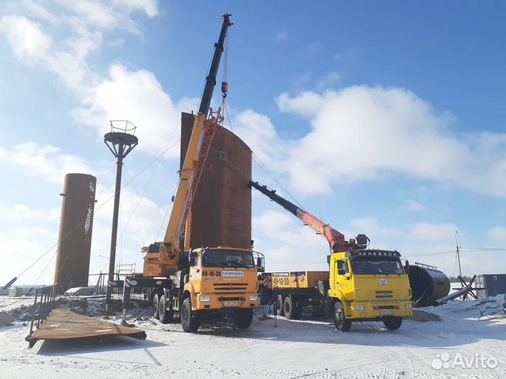Аренда и услуги манипулятора, стрела 8 т, 21 м, борт 10 т, 6 м