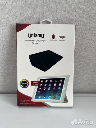 Новый чехол книжка на iPad Air чёрный кожа