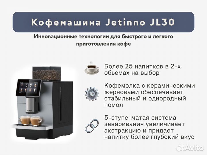 Кофемашина автомат Jetinno JL30 доп. доход