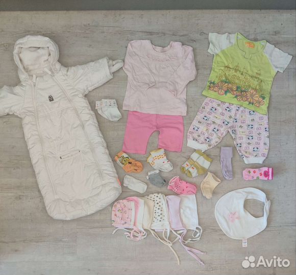 Одежда пакетом на девочку 56