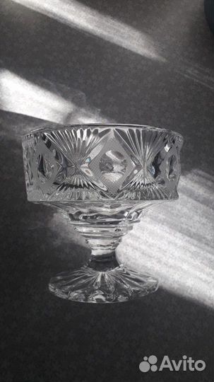 Конфетница хрустальная,СССР
