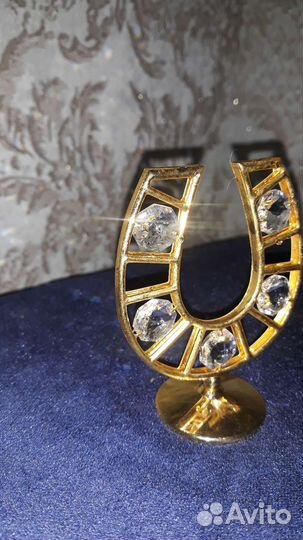 Антиквар подкова с кристаллами