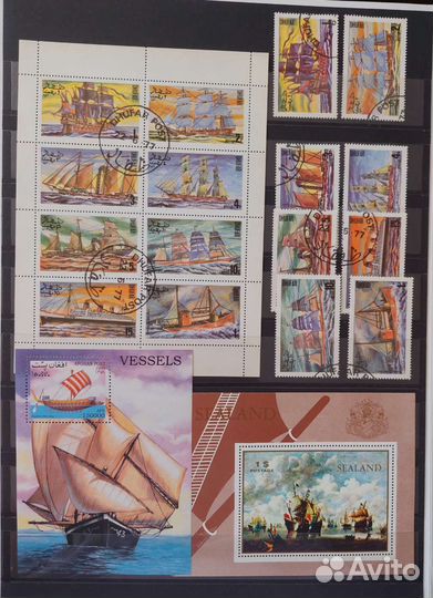 Набор почтовых блоков/почтовых марок Корабли