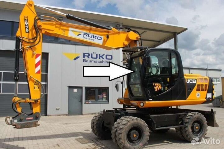 Стекло лобовое на экскаватор Jcb Js 205