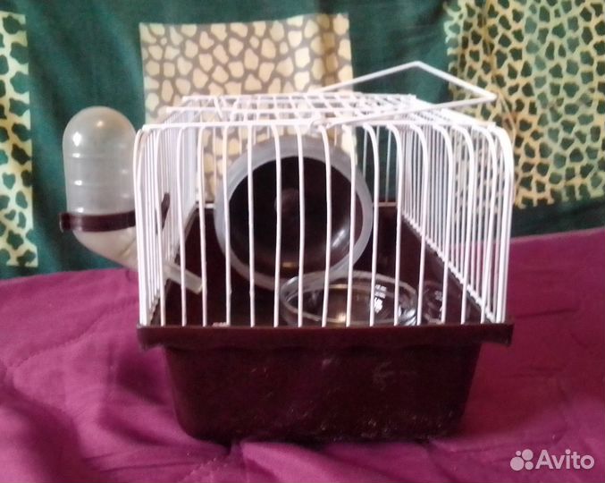 Клетка для грызунов (хомячка) укомплектованная
