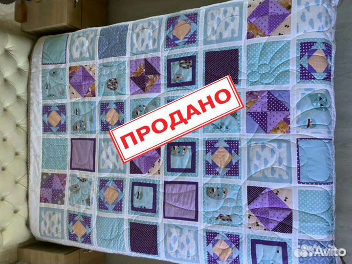 Покрывало одеяло хлопковое пэчворк