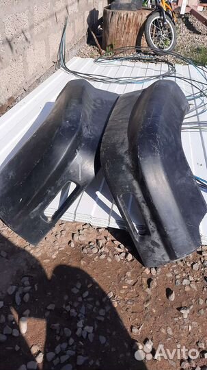 Накладки заднего бампера лендкрузер 100.470