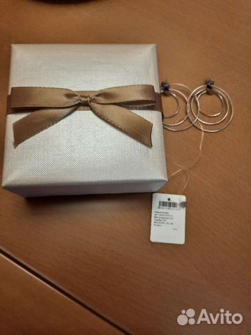 Серьги пусеты Италия серебро 925