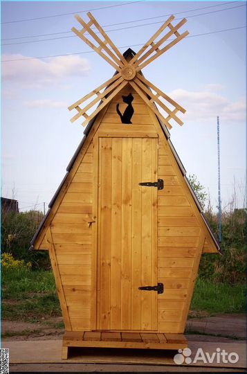 Дачный туалет деревянный ACC333