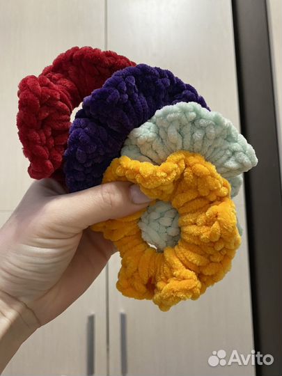 Резинки для волос ручной работы (скранч)