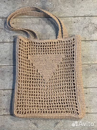 Сумка авоська в стиле Prada