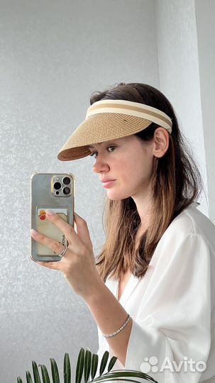 Женская летняя кепка козырек пляжная