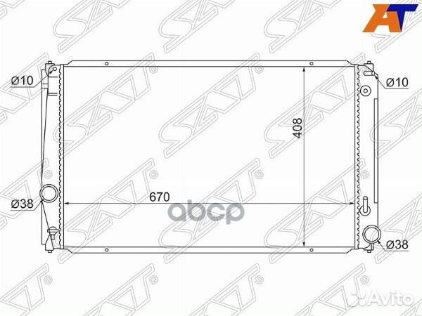 Радиатор toyota RAV4 05/vanguard/estima