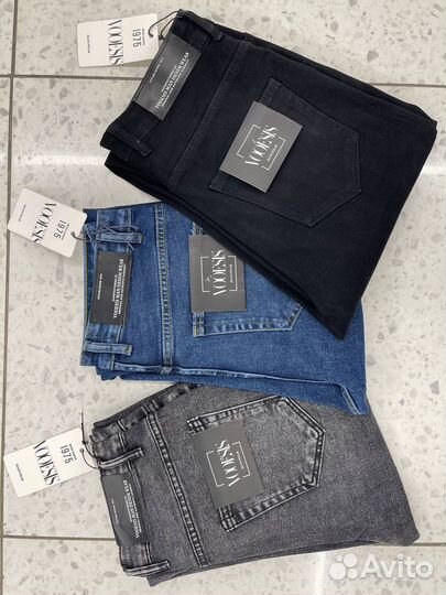 Джинсы бананы мужские