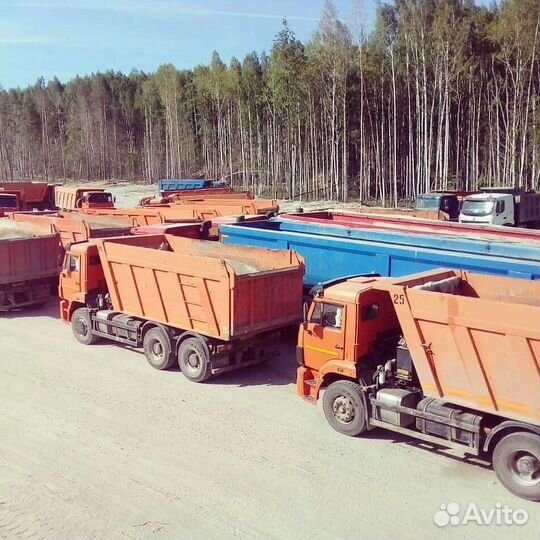 Щебень гравийный доставка