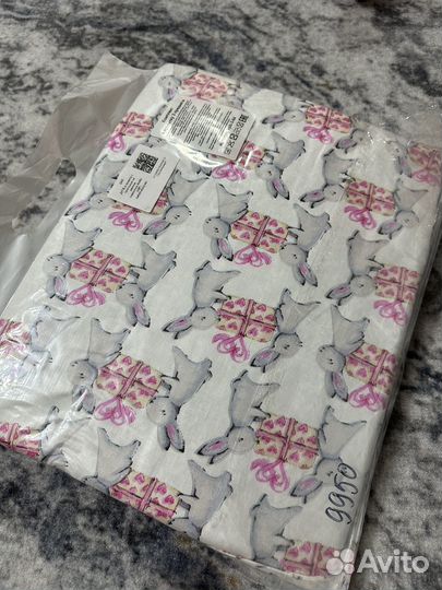 Комплект в кроватку с простынью на резинке