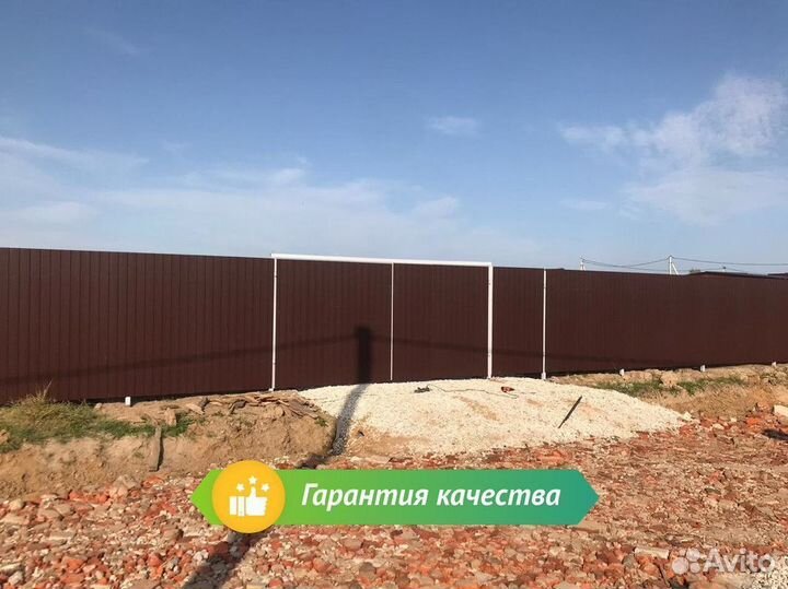 Заборы / забор из сетки рабицы забор из профлиста