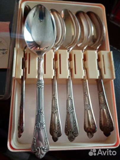 Набор чайных ложек СССР мельхиор
