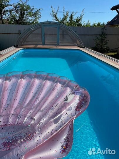 Баня сауна с бассейном на часы