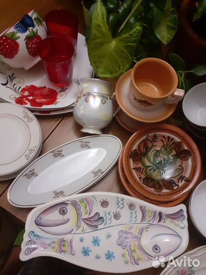 Салатник стекло ссср.селедочницы.и др.посуда