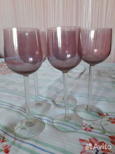 Калининские бокалы винтаж высота 18см