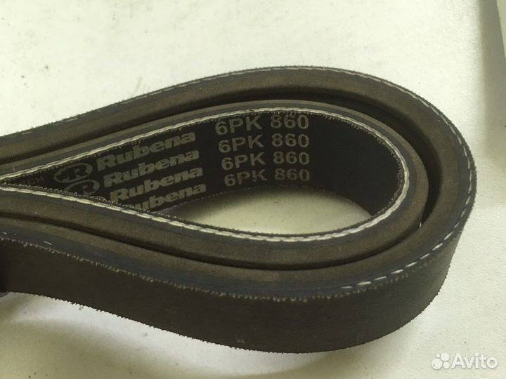 Ремень поликлиновой, 6PK860 генератора маз rubena
