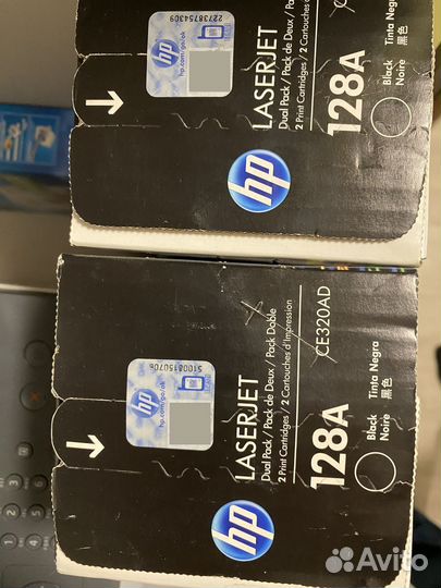 Картридж HP CE320AD (128A) черный, оригинальный