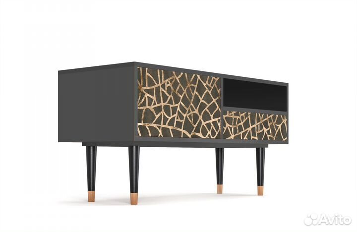 Тв-тумба T3 - Антрацит - Enlarged Leaf