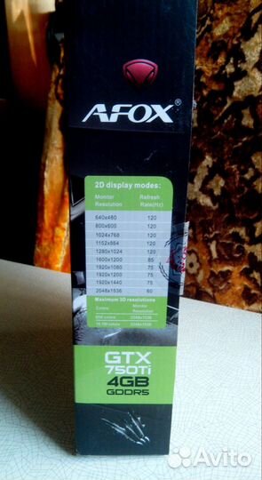 Видеокарта afox GeForce GTX 750Ti